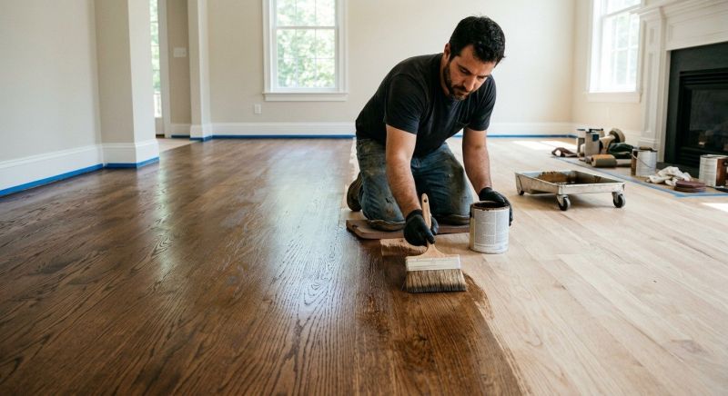 Hardwood Floor Staining in Olathe, KS