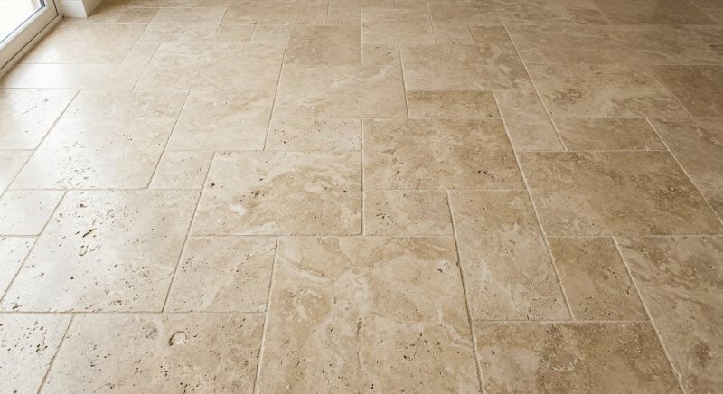 Travertine Floor Installation in Fredericksburg, VA