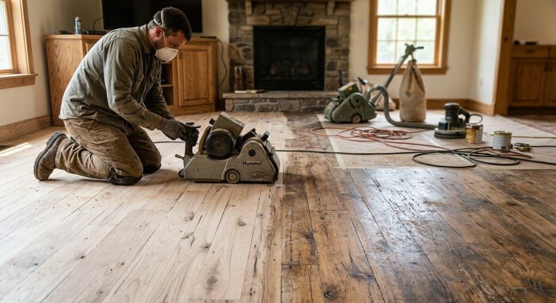 Hickory Floor Refinishing in Overland Park, KS