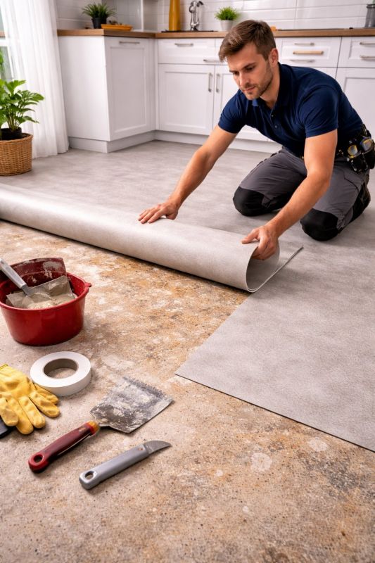 Linoleum Floor Installation in Frisco, TX