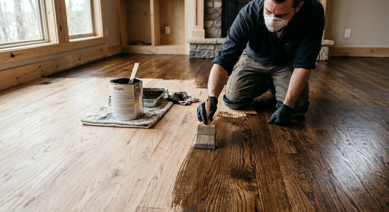 Wood Floor Staining in Alpharetta, GA