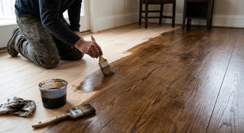 Wood Floor Staining in Kansas City, KS